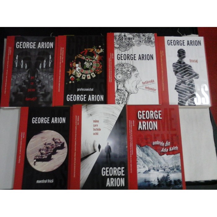  Pachet 7 titluri GEORGE ARION ( Seria Andrei Mladin -Crime Scene Press)